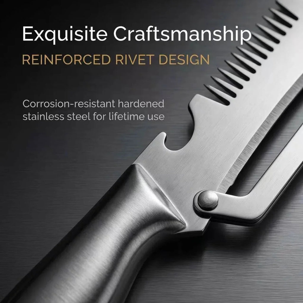 3-in-1 Stainless Steel Vegetable Peeler, Slicer & Shredder