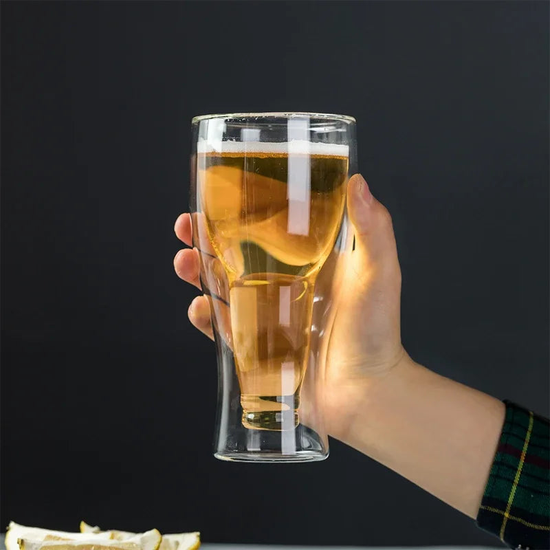 KEMORELA Wine Bottle Shaped Glass – Novelty Drinkware Cup