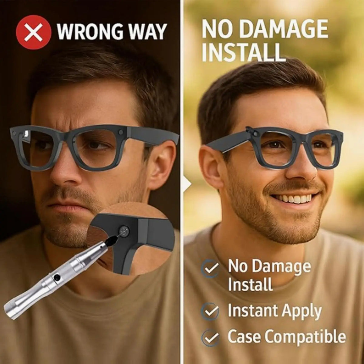 Glasses Camera Cover 3-Pack | Anti-Spy Lens Privacy Blocker
