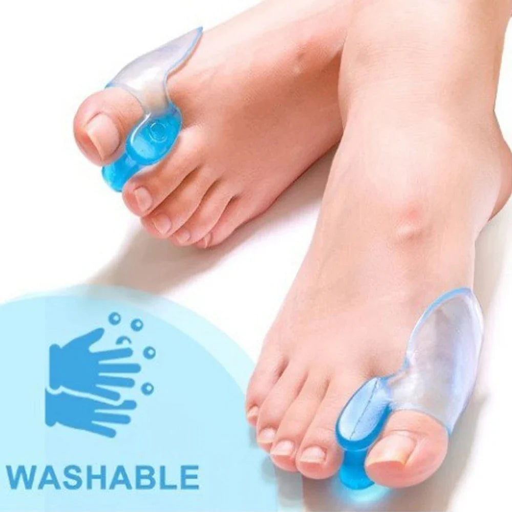 2-Pack Silicone Toe Separators & Spacer Sleeves | Gel Toe