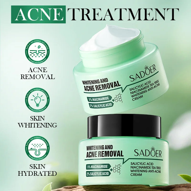 Salicylic Acid Nicotinamide Tea Tree Acne Repair Face Scar Cream