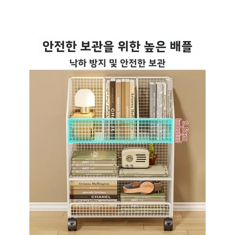 1 3 Levels Mesh Metal File Crate Organizer Wheels Layered Cart