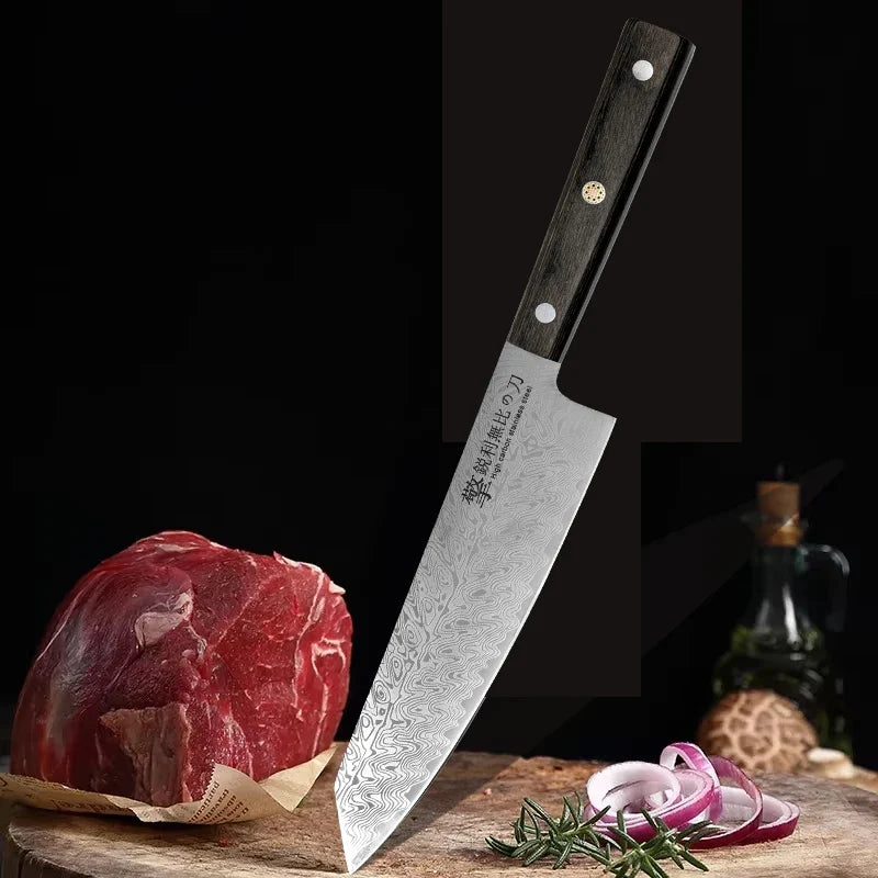 Damascus Kitchen Knife – Japanese Stainless Steel Petty Knife