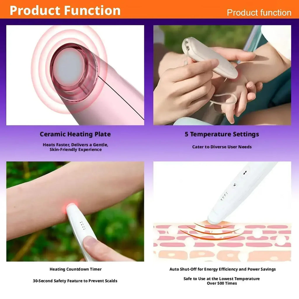 Rechargeable Anti-Itch Pen | Insect Bite Heater Device