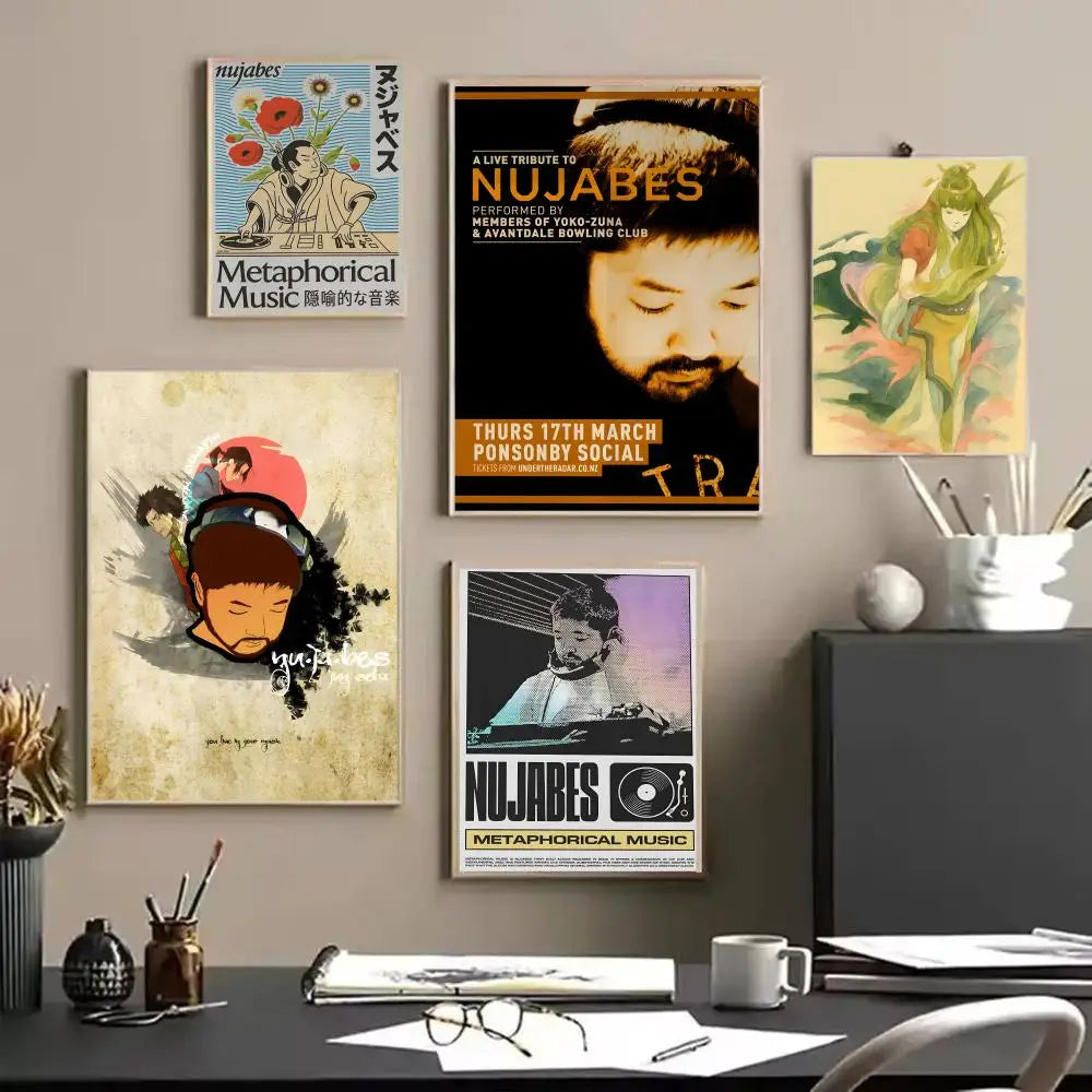 Nujabes Album Canvas Wall Art – Vintage Abstract Poster Print