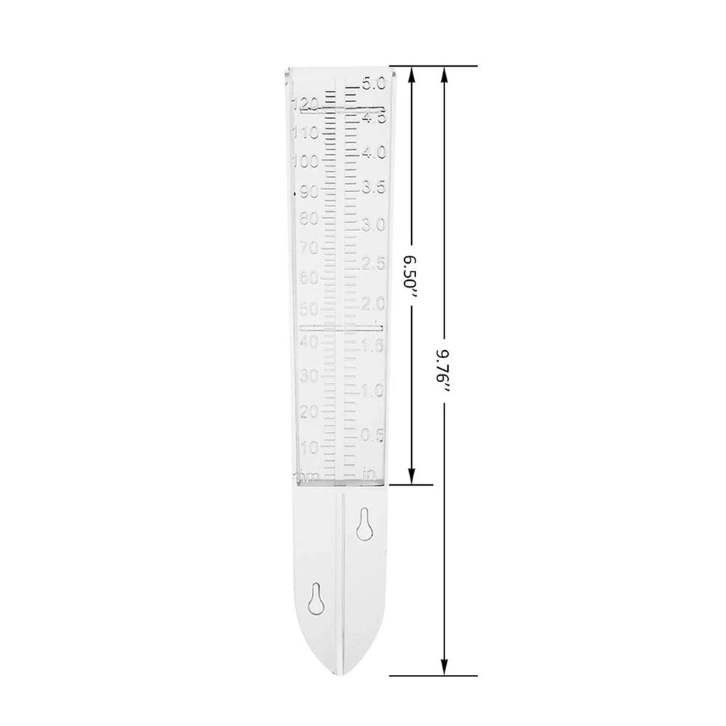 Clear Plastic Rain Gauge – Garden & Lawn Rainfall Meter
