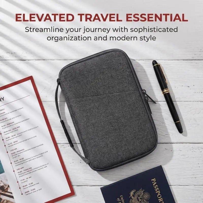 RFID Waterproof Family Travel Passport Holder & Organizer