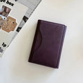 PU Leather Credit Card Holder | Magnetic Snap Business Wallet