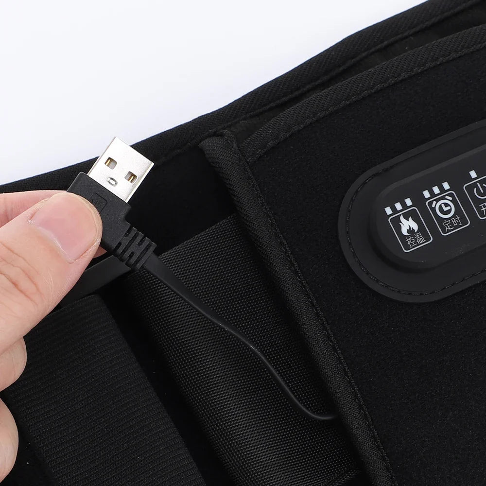 Hailicare Heated Back Massager Belt | Vibration Lumbar Support
