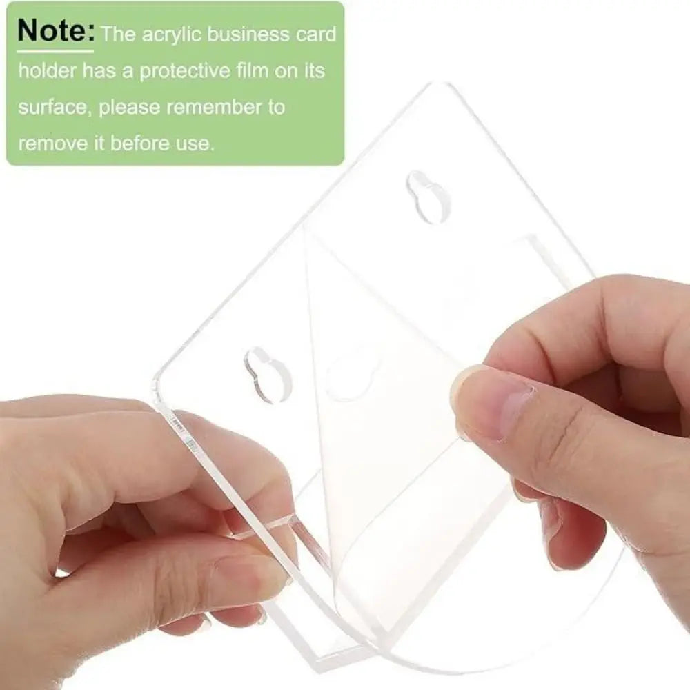Acrylic Business Card Holder – Suction Cup Window Display Stand