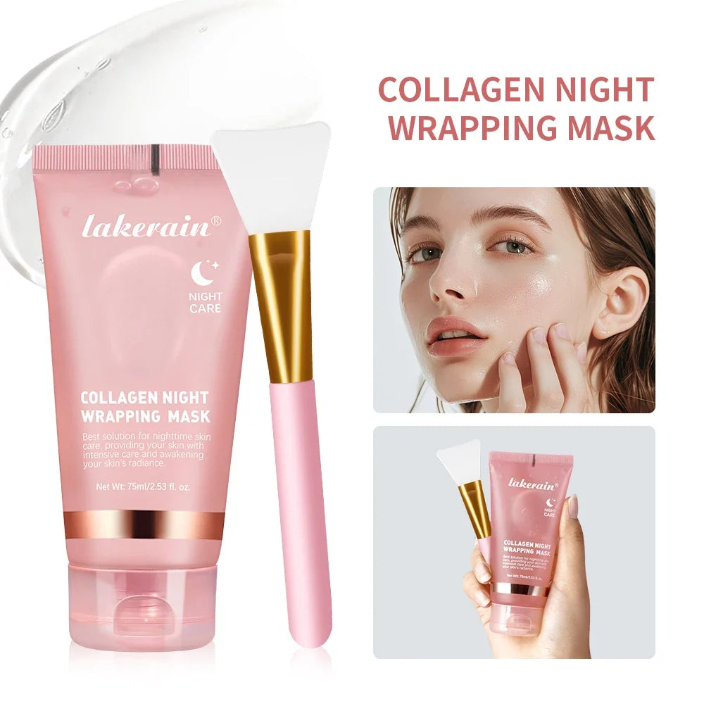 Lakerain Collagen Peel-Off Overnight Mask 4pc Set | Firming
