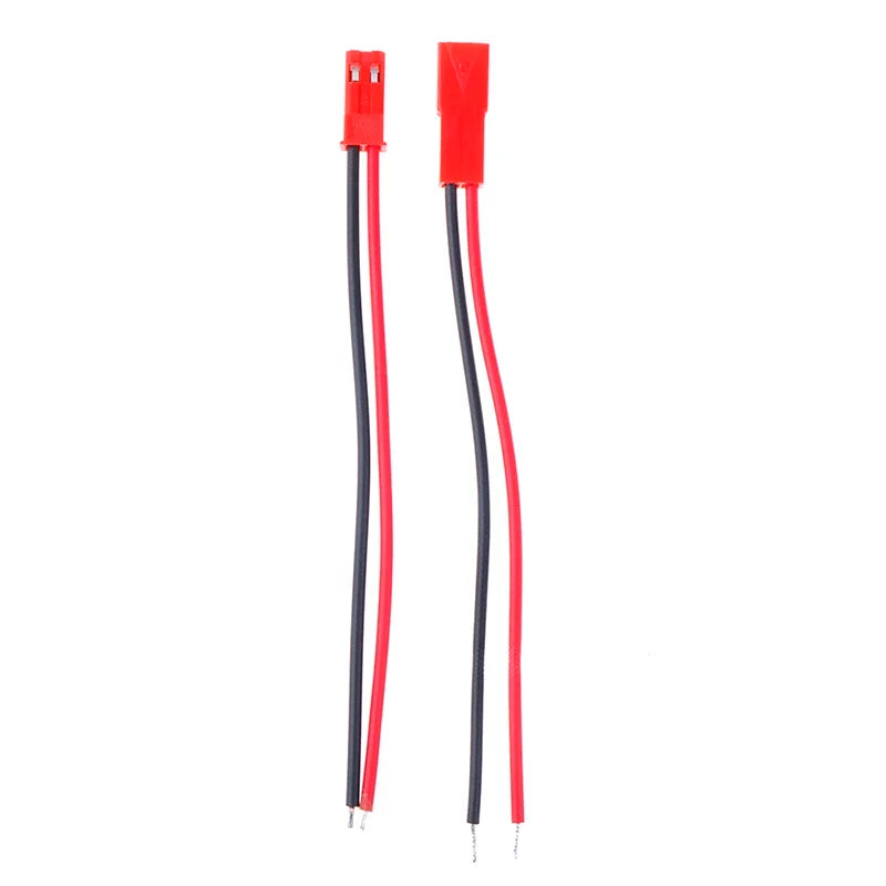 10 Pairs JST 2-Pin Male Female Connector 22 AWG Wire RC LED