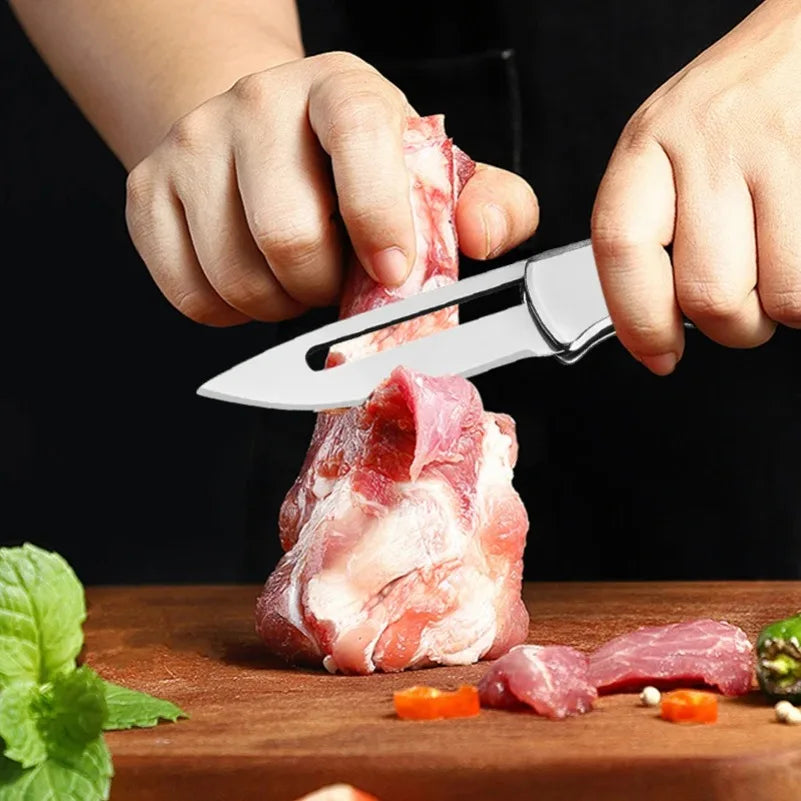 InLeung Folding Kitchen Knife – Stainless Steel Utility Blade