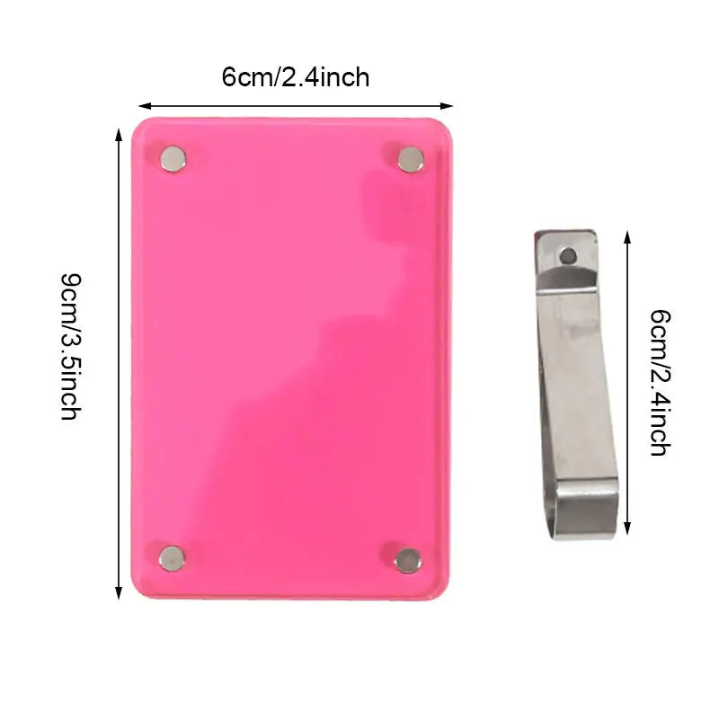 Car Sun Visor Photo Holder Magnetic Acrylic Picture Frame Clip