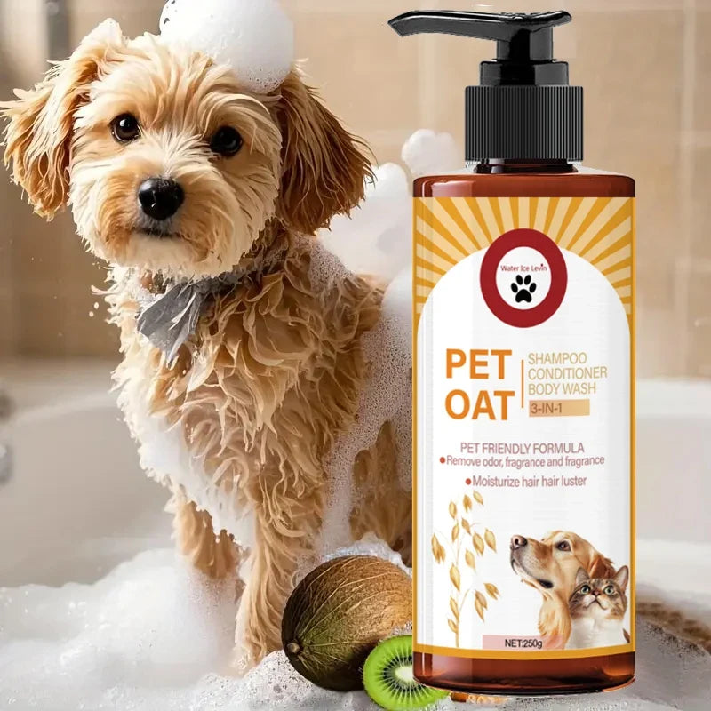 Pet Shampoo for Dogs & Cats – Odor Control, Soft Coat & Fresh Scent