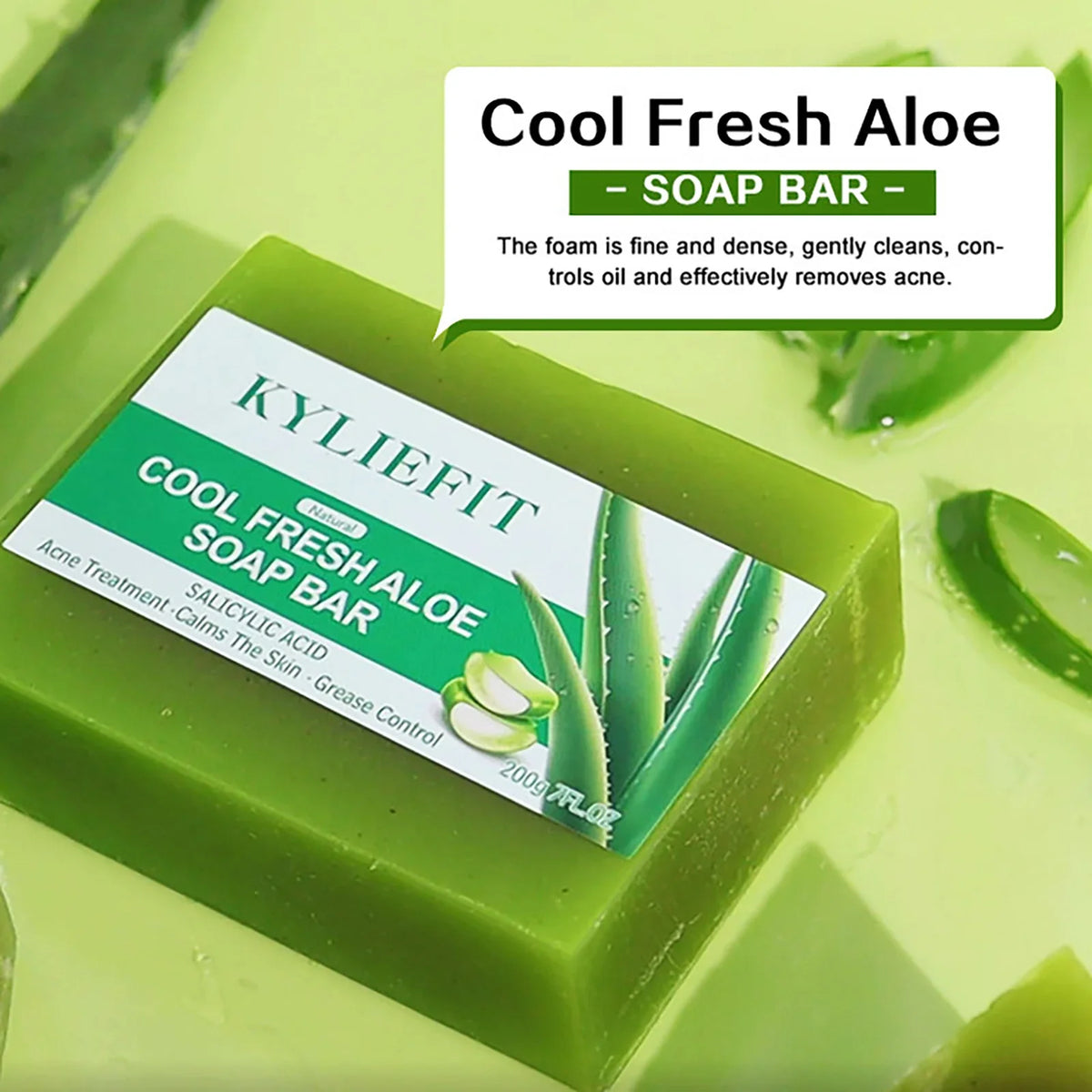 AILKE Aloe Brightening Soap Bar | Dark Spot & Oil Control 200g