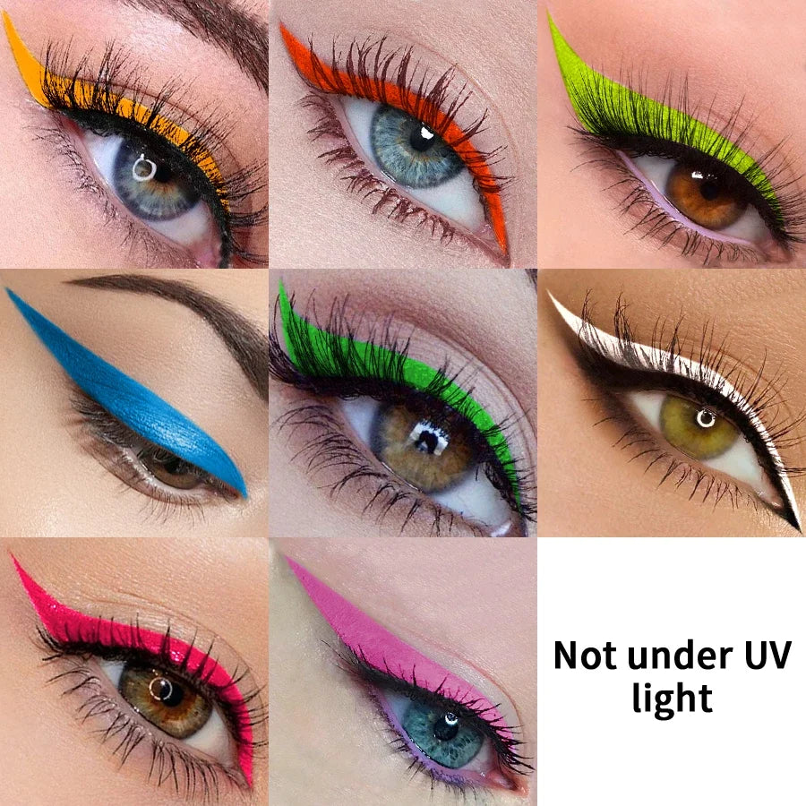 UV Neon Eyeliner Pen – Waterproof Fluorescent Liquid Eye Liner