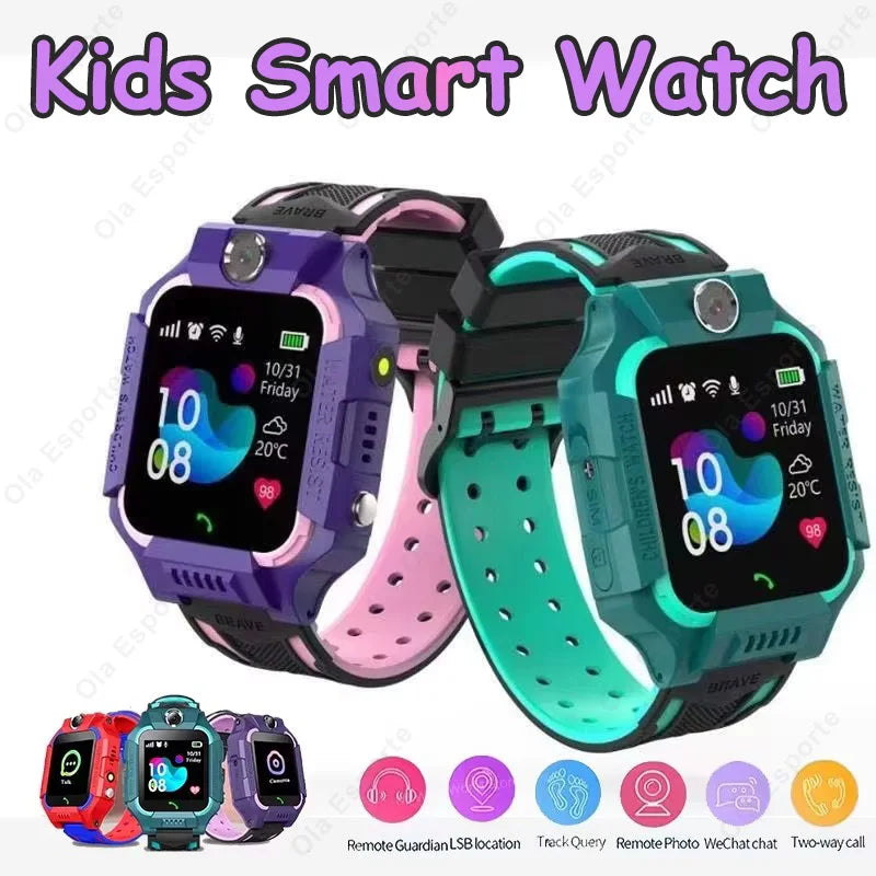 2026NEW Kids Smart Watch SOS GPS Location Sim Card Call Camera Child