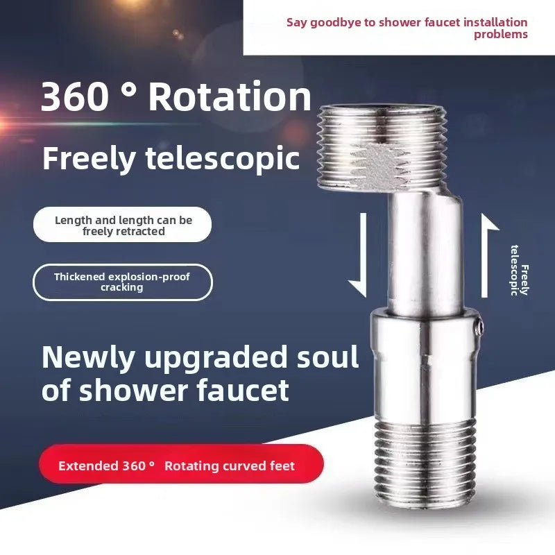 360° Adjustable Eccentric Faucet Corner Tap Adapter | Kitchen