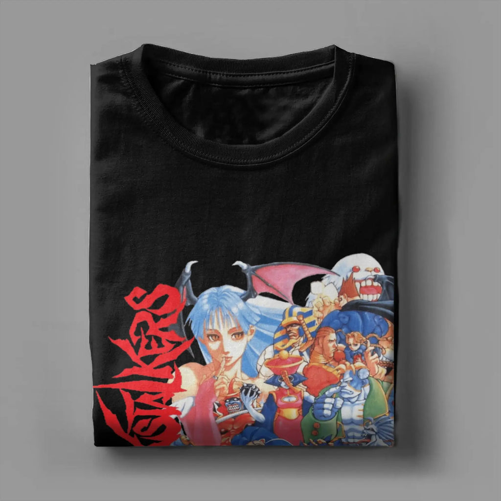 Darkstalkers Men's 100% Cotton Graphic T-Shirt | S–6XL