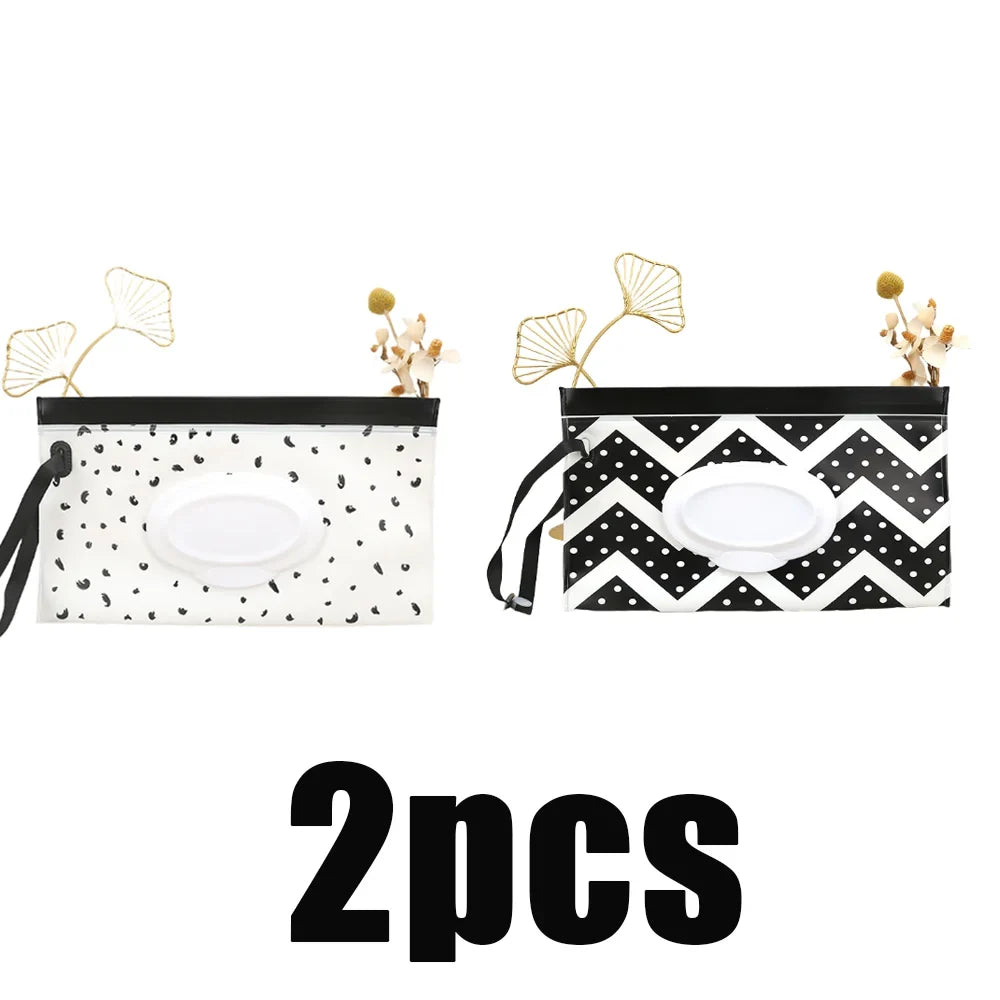 Refillable Baby Wipe Storage Bag | Travel Tissue Pouch