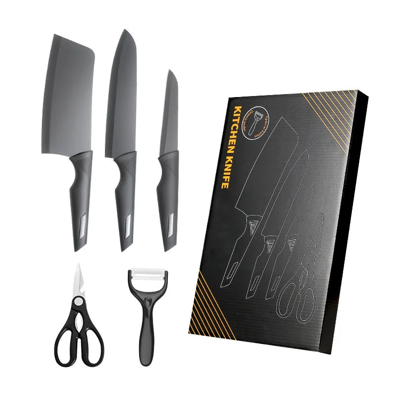 5-Piece Stainless Steel Kitchen Knife Set with Gift Box