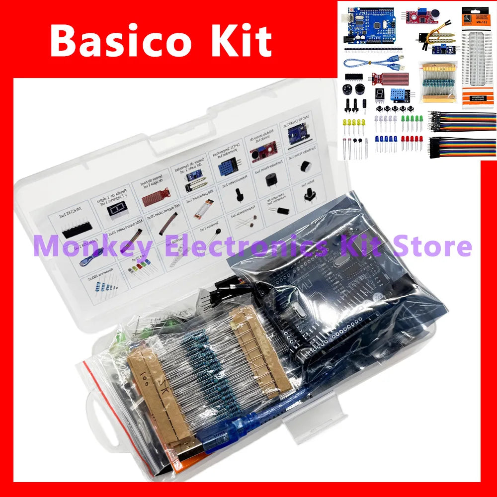 Arduino R3 Starter Kit – 830 Breadboard, LEDs & Resistors