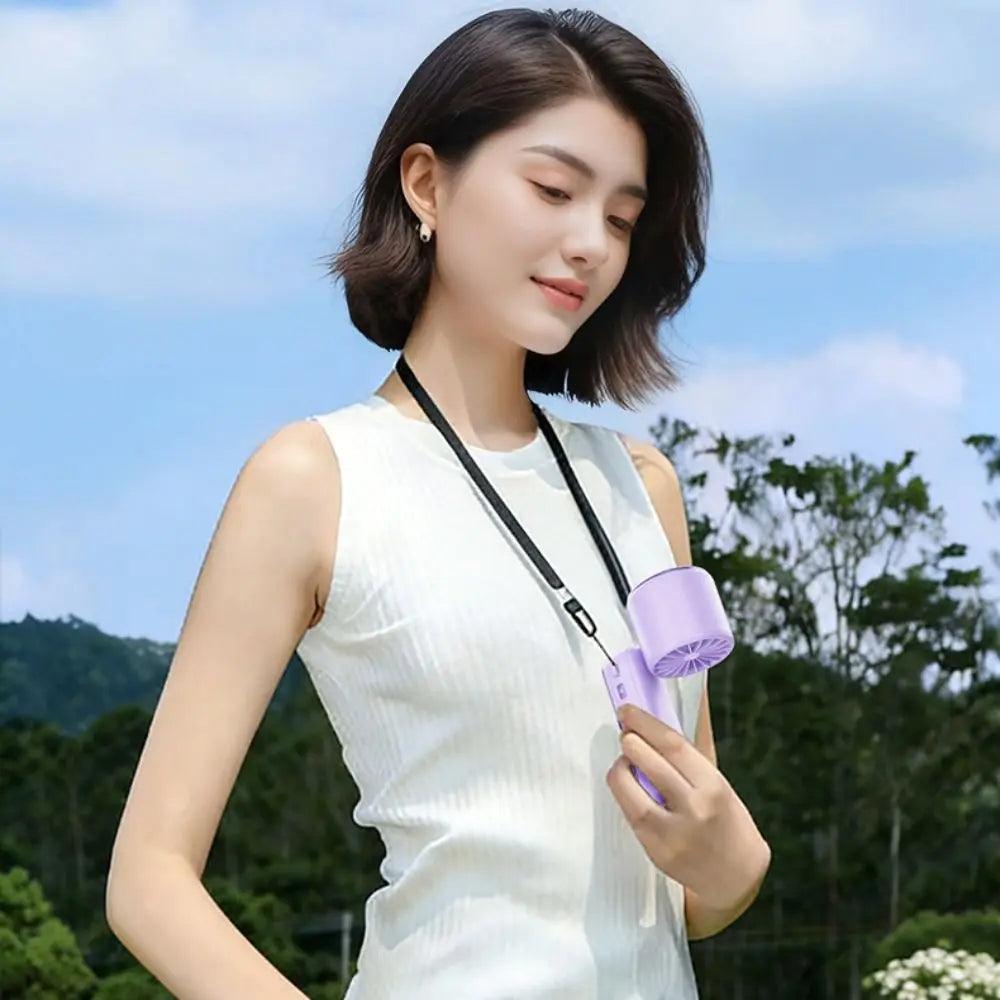 USB Rechargeable Mini Handheld Fan – 199 Speeds, Ultra-Quiet