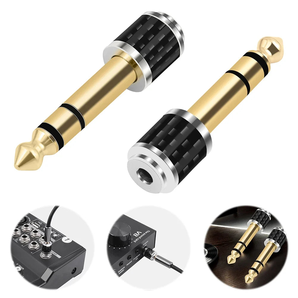 6.35mm to 3.5mm Stereo Headphone Adapter | 1/4" to 1/8" Jack