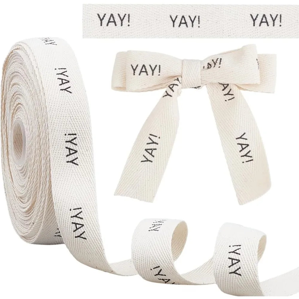 Bisque Polyester Ribbon 1 Inch Wide – 20m Roll for DIY Crafts