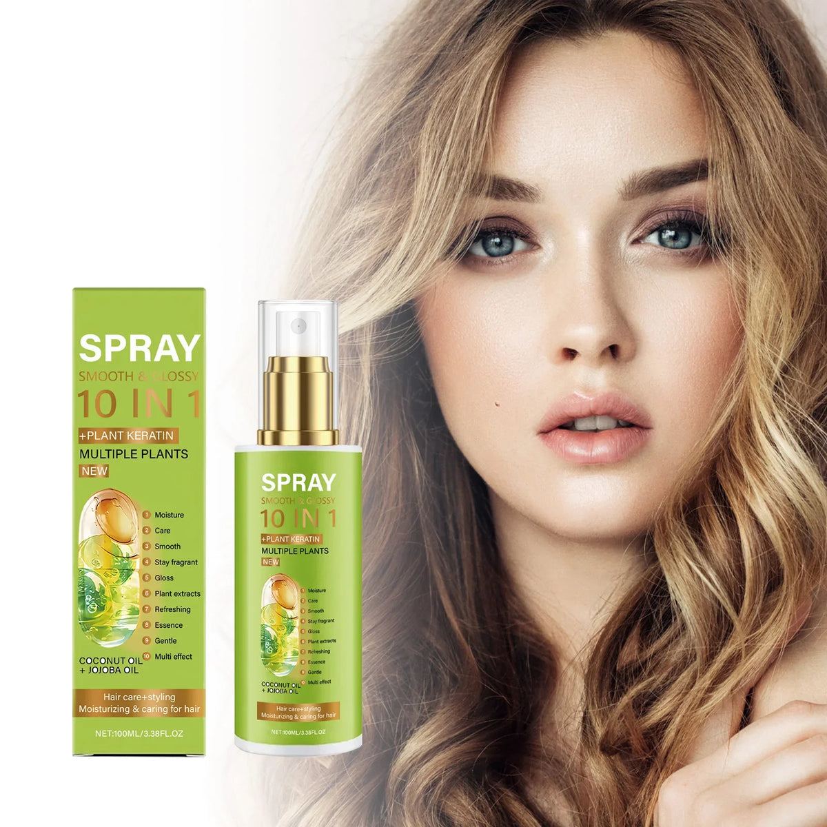 Moisturizing Hair Care Spray | Fluffy, Frizz-Free & Nourished
