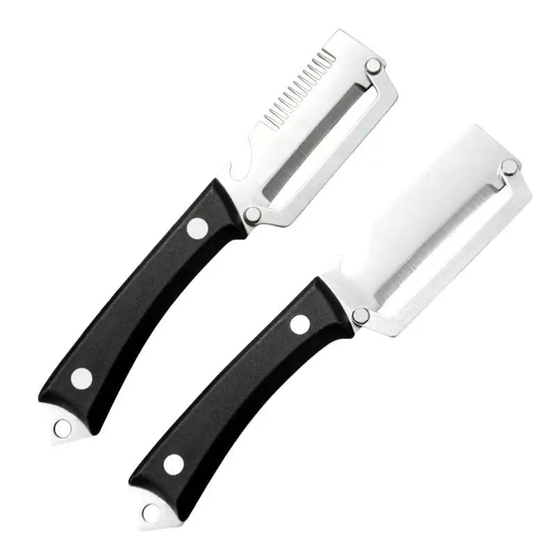 Multi-Functional Vegetable Peeler with Wooden Handle