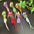 Artificial Feather Birds with Clip Set of 6 – Home & Wedding Decor