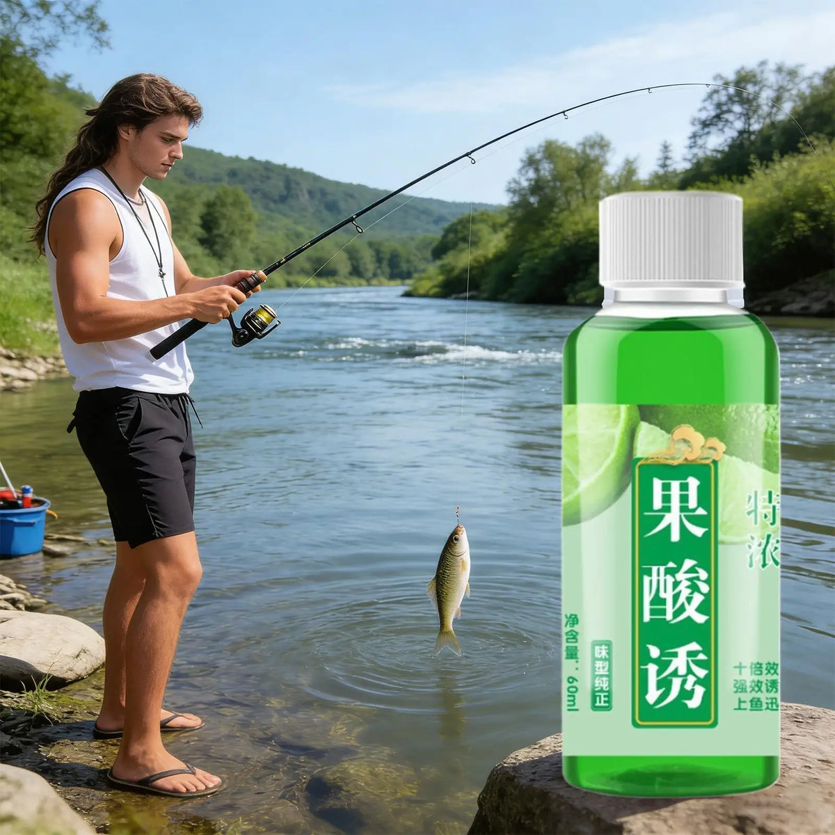 Natural Liquid Fish Attractant – Freshwater & Saltwater Bait