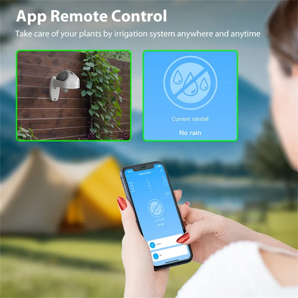 Tuya Wifi Rain Sensor Rainfall Duration Detection Outdoor Waterproof