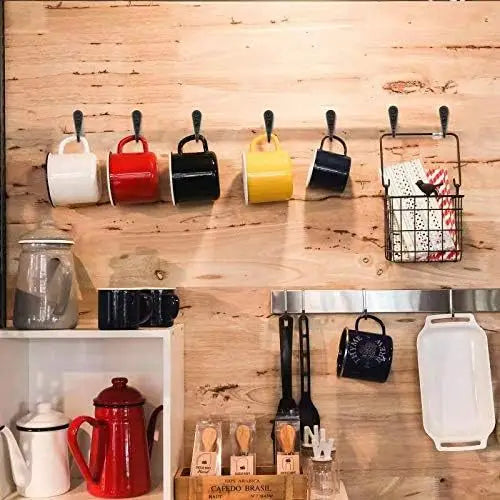 Multipurpose Aluminum Alloy Wall Hooks with Screws | Kitchen & Bath