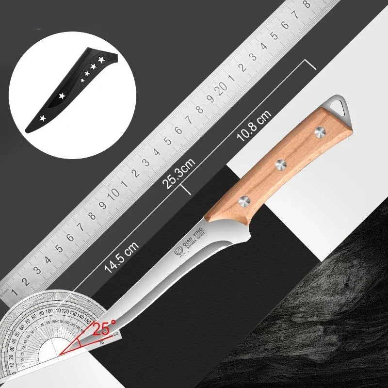 High Manganese Steel Butcher & Boning Knife – 14.8" Blade