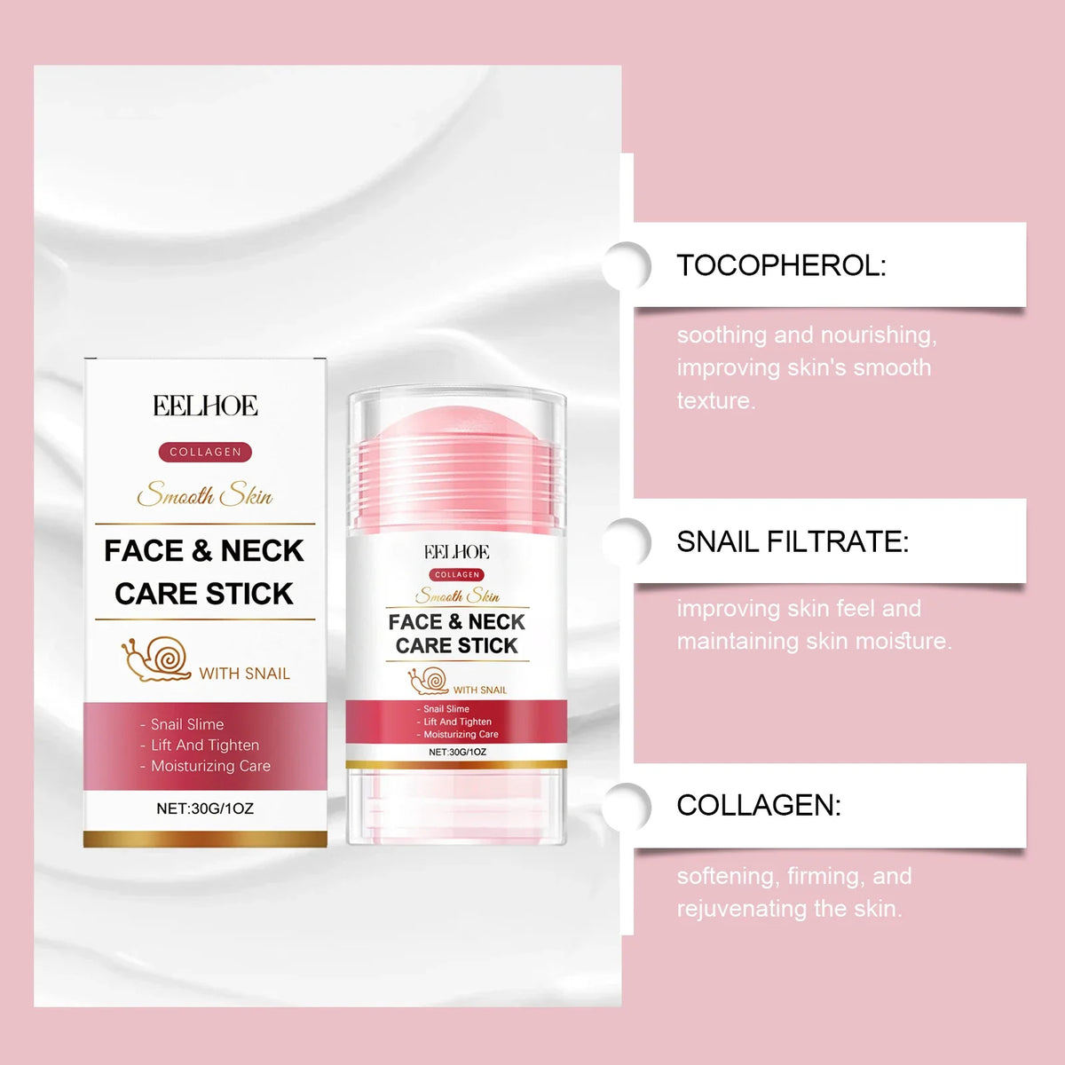 EELHOE Collagen Cream Stick | Face & Neck Firming Anti-Aging