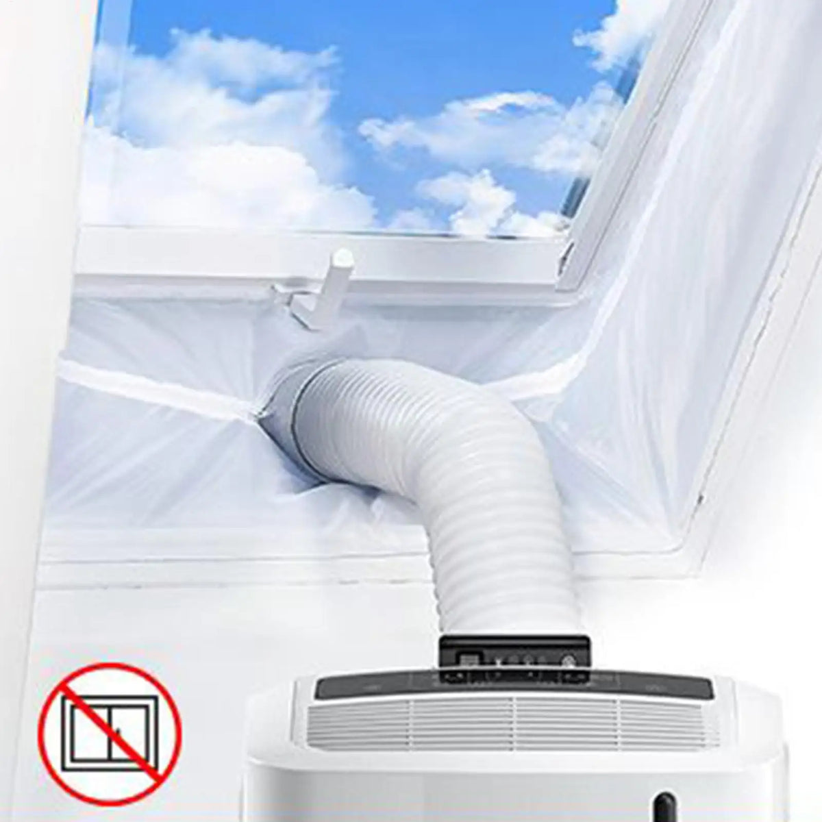 Portable AC Window Sealing Kit – Waterproof Vent Draft Guard