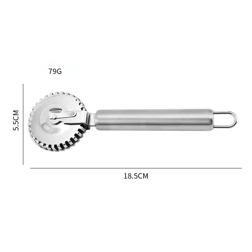 2-Piece Stainless Steel Ravioli Cutter & Pastry Crimper Wheel