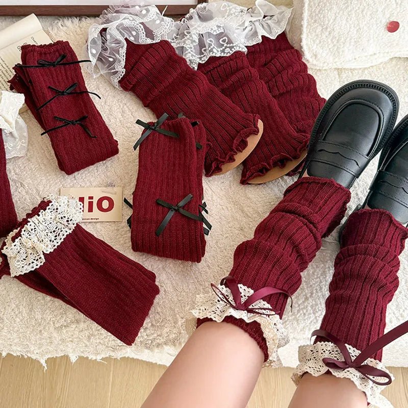 Women's Lace Calf Socks | Lolita Korean Ballet JK Style
