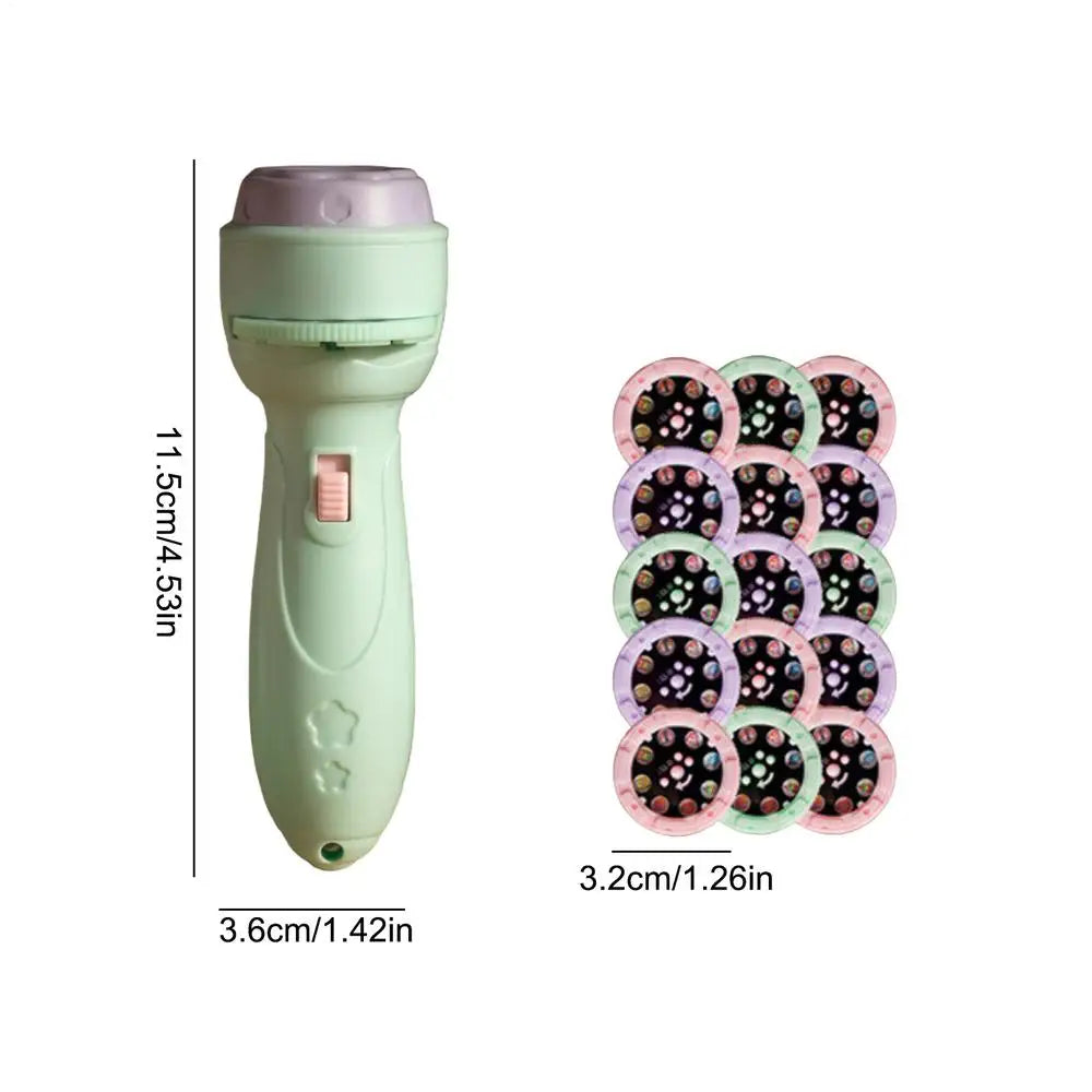Kids Flashlight Projector – 120 Cartoon Patterns Torch Toy