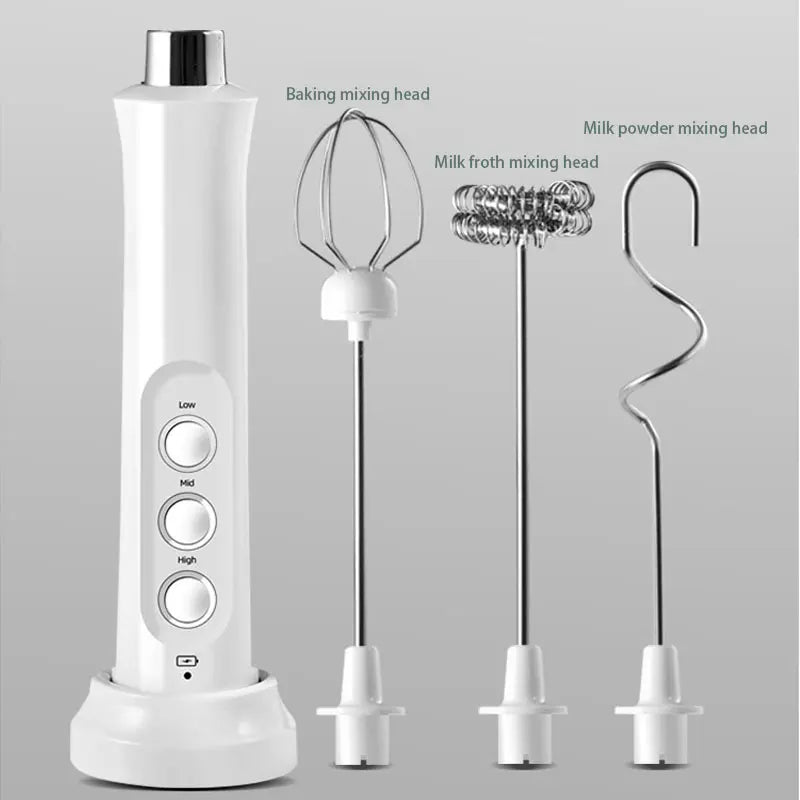 BALASHOV 3-in-1 Rechargeable Milk Frother & Coffee Wand