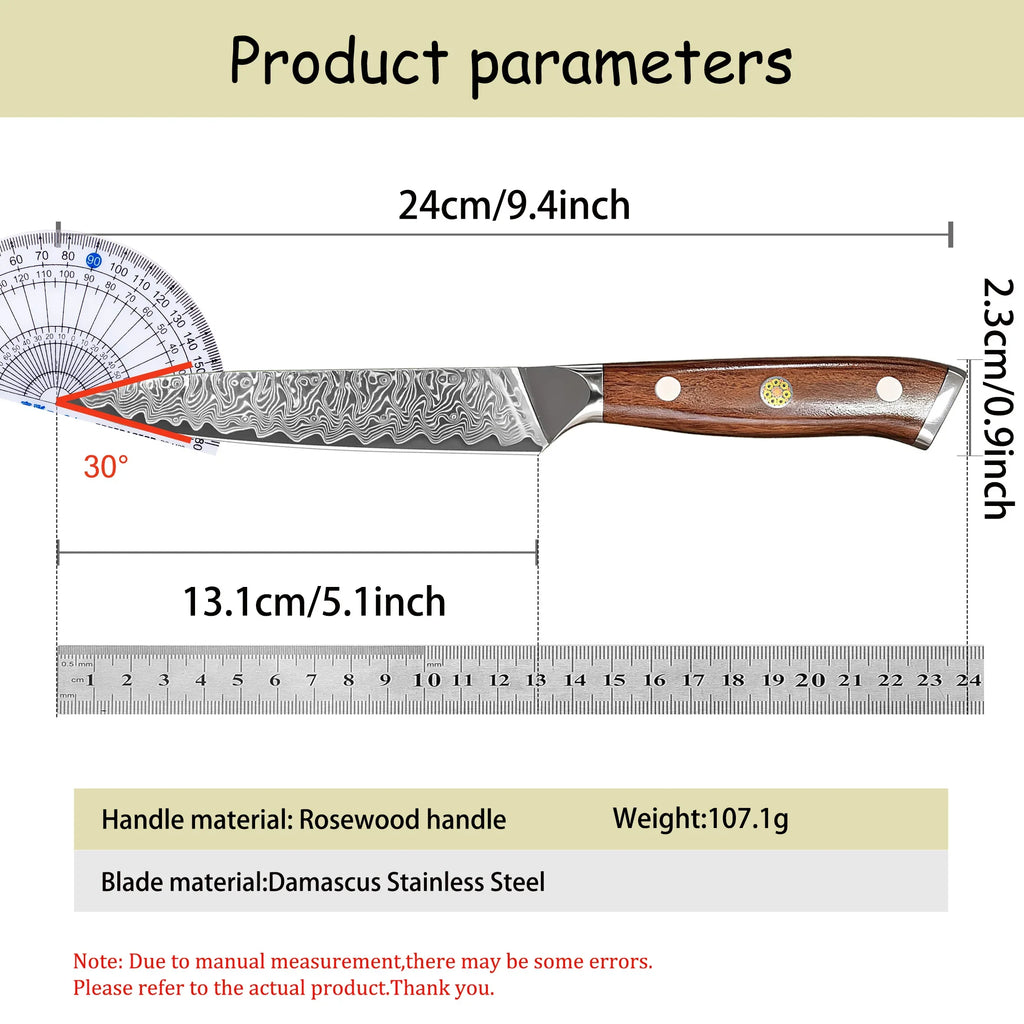Damascus Steel Cleaver Knife – Forged Kitchen Utility Blade