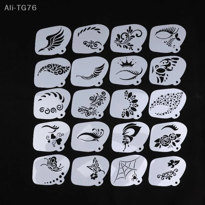Reusable Face Paint Stencils – Body Art Templates for Parties