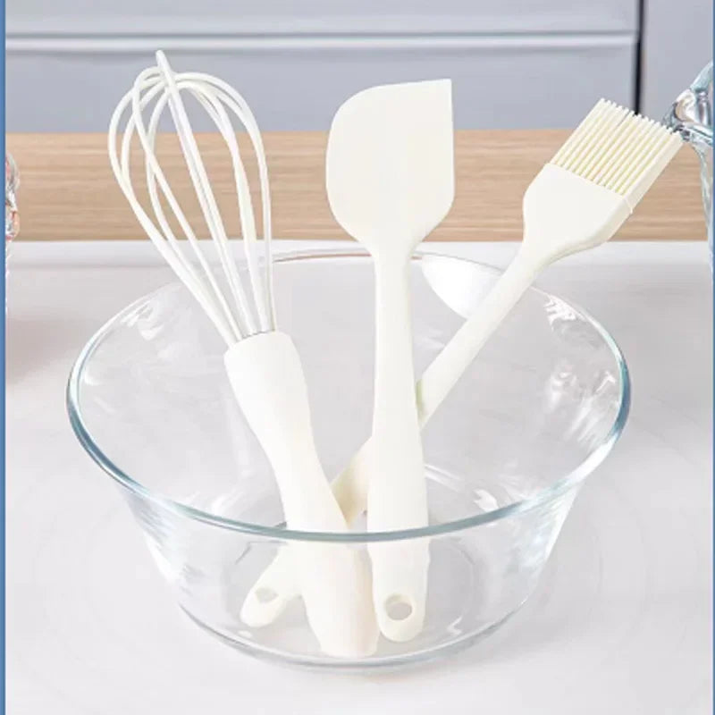 Silicone Baking Set – Spatula, Pastry Brush & Egg Beater 3pc