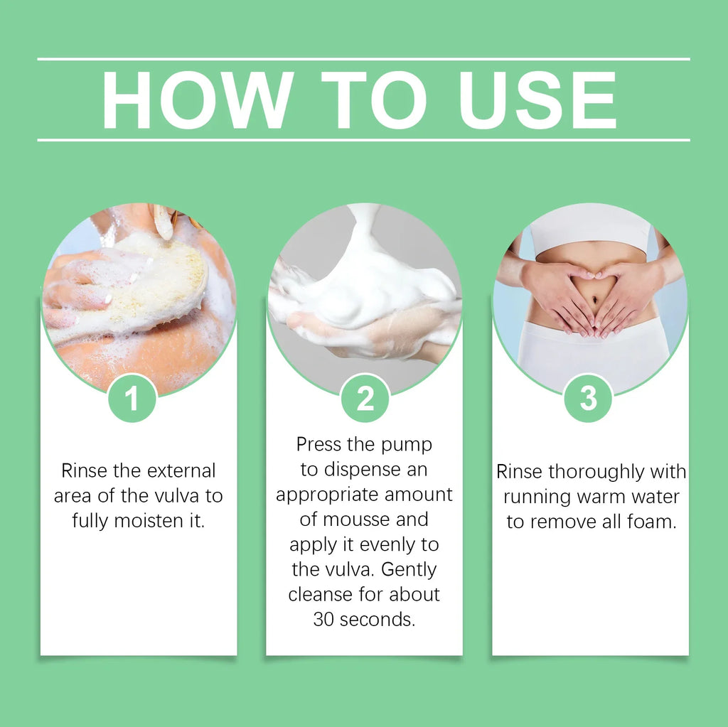 Herbal Intimate Cleansing Mousse – pH-Balanced Women's Foam 60ml