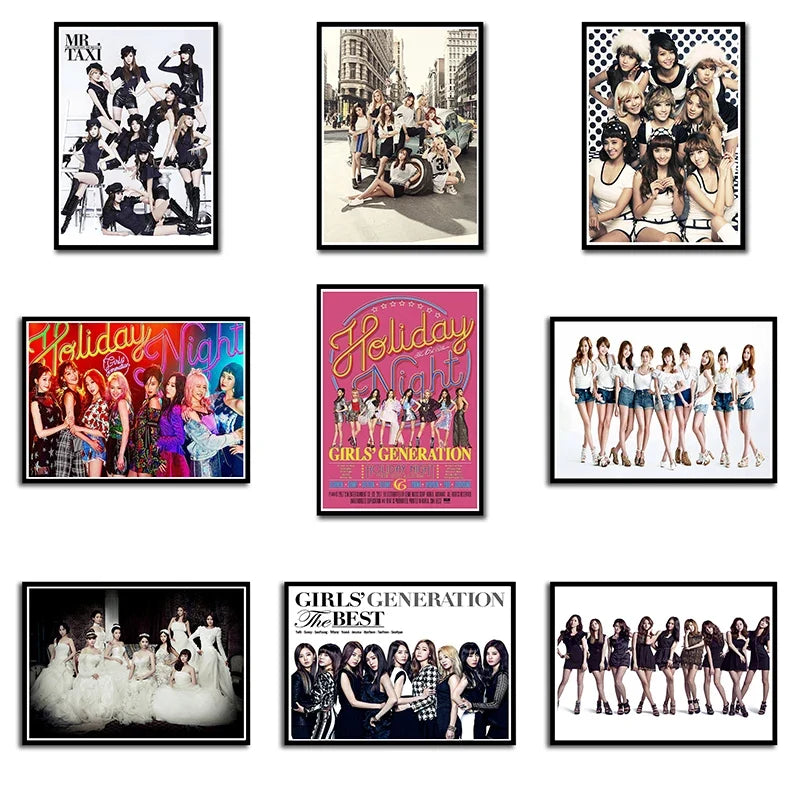 Korean Girl Group K-Pop Poster – Music Star Wall Art Décor