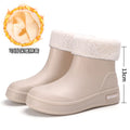Women's Mid-Calf Rain Boots – Anti-Slip Lined Water Shoes