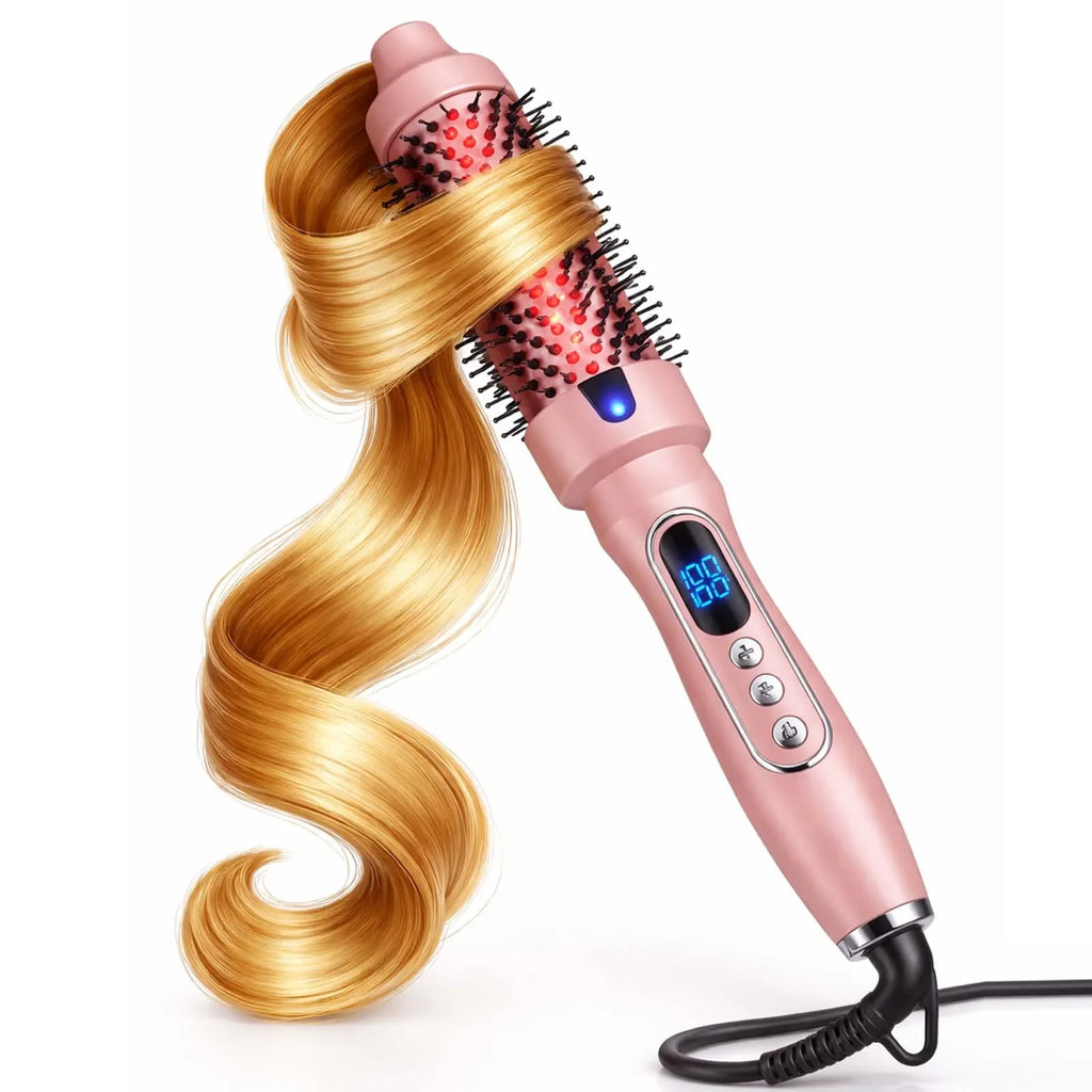 Heated Electric Hair Curler Brush | Negative Ion Styling Tool